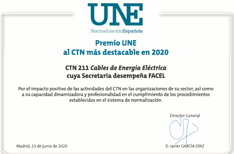 Facel, premiada por su labor al frente de un comité de normalización