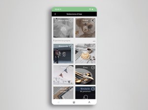 La app de Simon iO con los diferentes escenarios