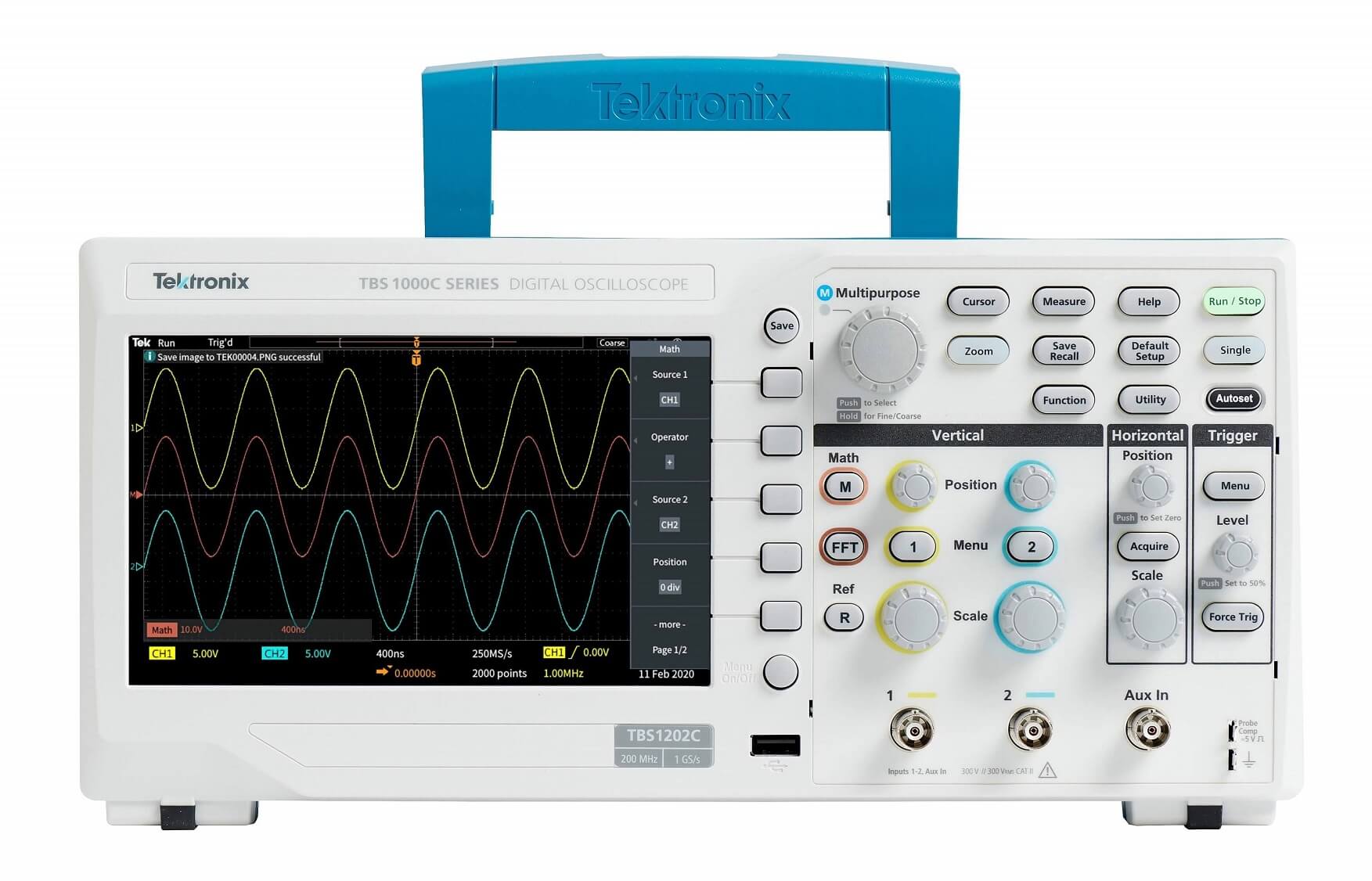 RS Components presenta el osciloscopio de almacenamiento digital Tektronix TBS1000C