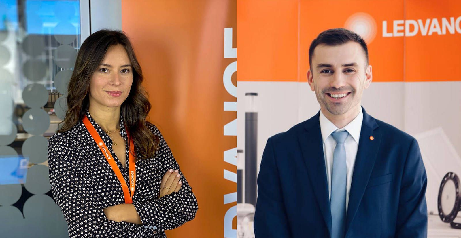 Alberto Casado, responsable regional de Ventas para Madrid y zona Sur y Macarena Morodo nueva directora de Marketing de Ledvance