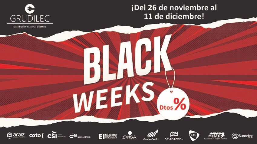 “Las Black Weeks”, campaña de ofertas y descuentos promovida por Grudilec