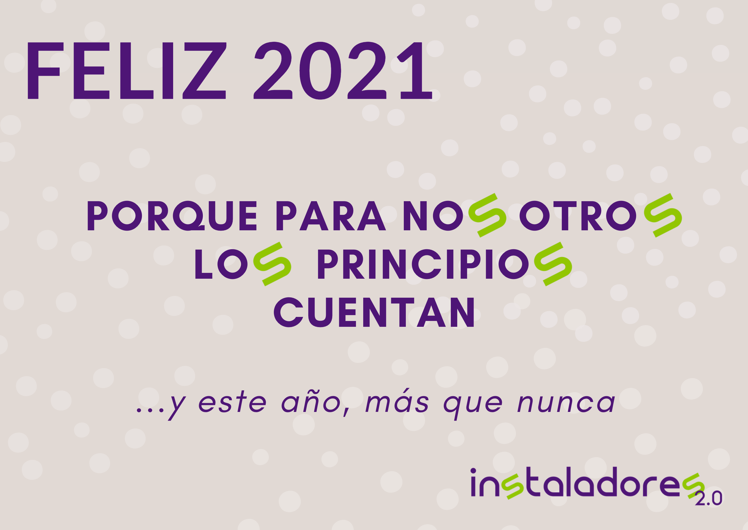 Felicitación Navidad Instaladores 2.0 para el 2021