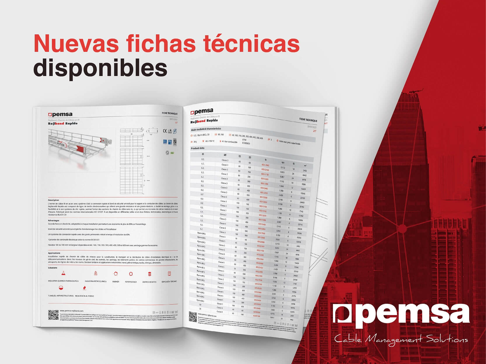 Pemsa actualiza su catálogo con las traducciones de las fichas técnicas de productos