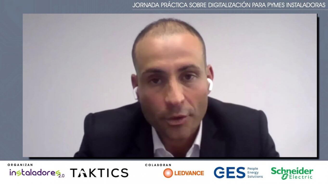 Iñaki Aramburu, de GES, durante la participación en la jornada de digitalización