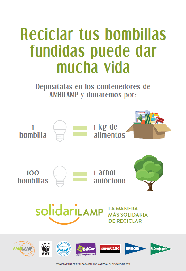 Ambilamp retoma su campaña “Solidarilamp”, con El Corte Inglés