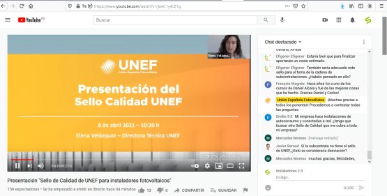 Sello de calidad de Unef para los instaladores de autoconsumo