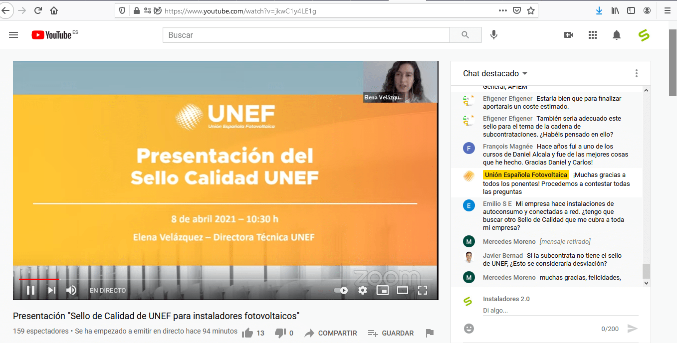 Sello de calidad de Unef para los instaladores de autoconsumo