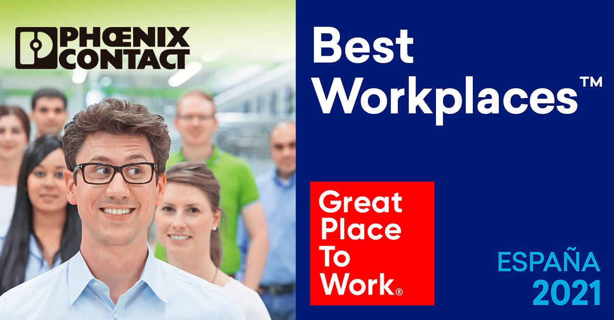 Phoenix Contact elegida como una de “Las Mejores Empresas para Trabajar en España en 2021”
