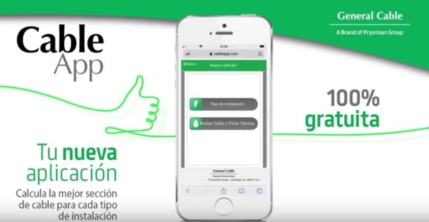 General Cable estrena Cable App, una nueva aplicación para el cálculo de sección del cable