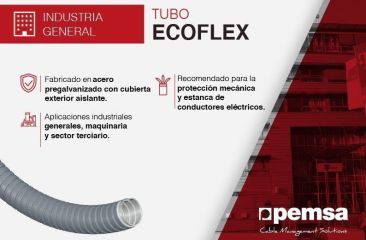 Ecoflex, tubo para la protección del cableado en varios sectores