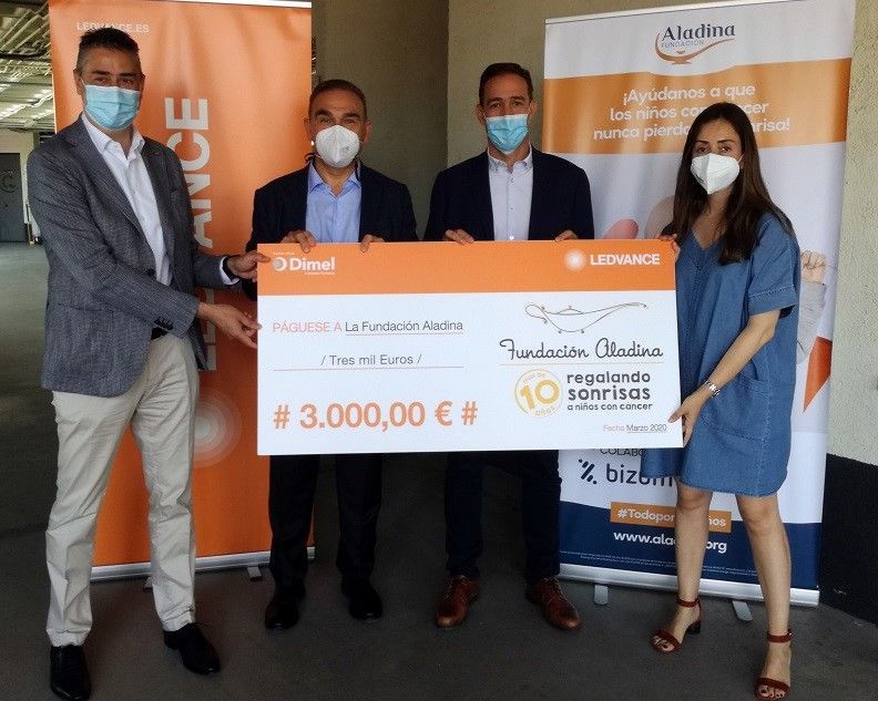 Ledvance y Sonepar apoyan con 3.000 euros la lucha contra el cáncer infantil