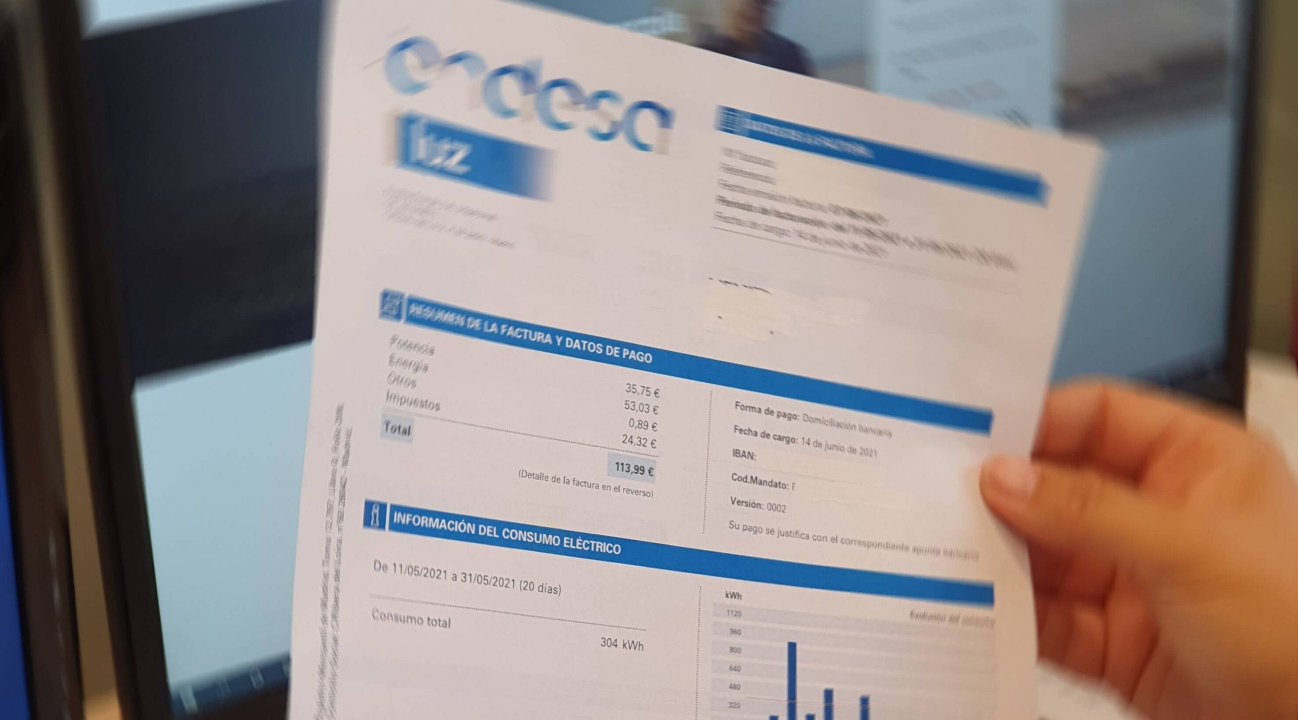 Más de 350.000 consumidores no reciben su factura eléctrica desde hace meses