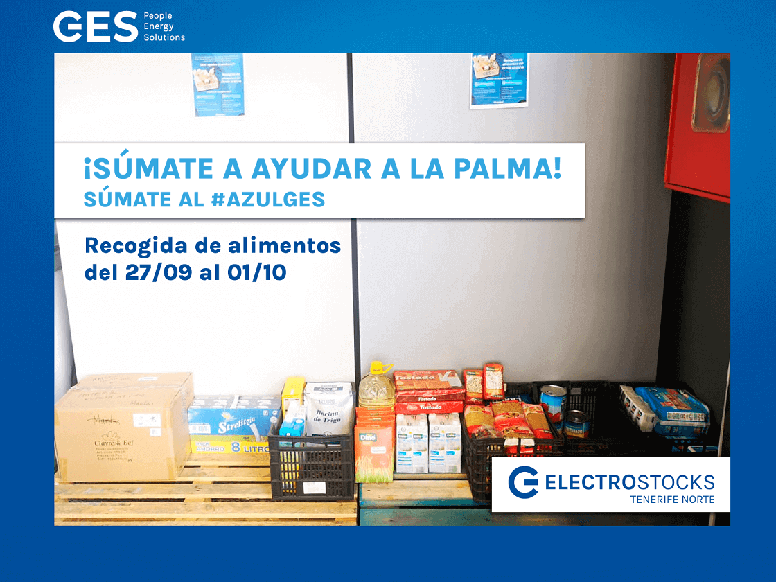 GES se suma a ayudar a La Palma con una recogida de alimentos
