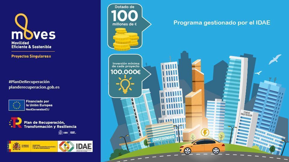 Se inicia la convocatoria del Moves Singulares II, dotado con 100 millones para proyectos innovadores de movilidad eléctrica