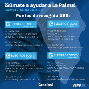 GES se suma a ayudar a La Palma con una recogida de alimentos