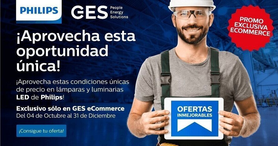 GES y Philips firman un acuerdo exclusivo para la venta online de productos LED