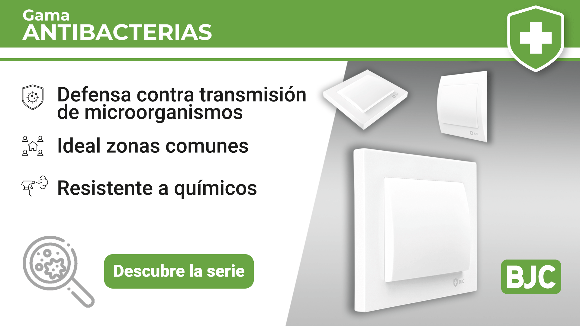 BJC presenta su gama de productos con acabado antibacteriano para Iris e Iris Plus