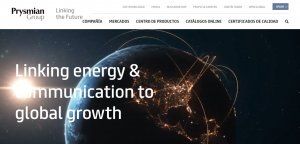 Prysmian renueva su web corporativa