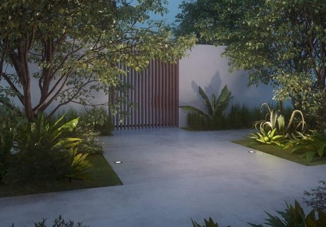 Kay, iluminación vertical de Leds C4 para árboles y arbustos