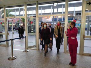 La vicepresidenta tercera, Teresa Ribera, junto a la secretaria de Estado de Energía, Sara Aagesen