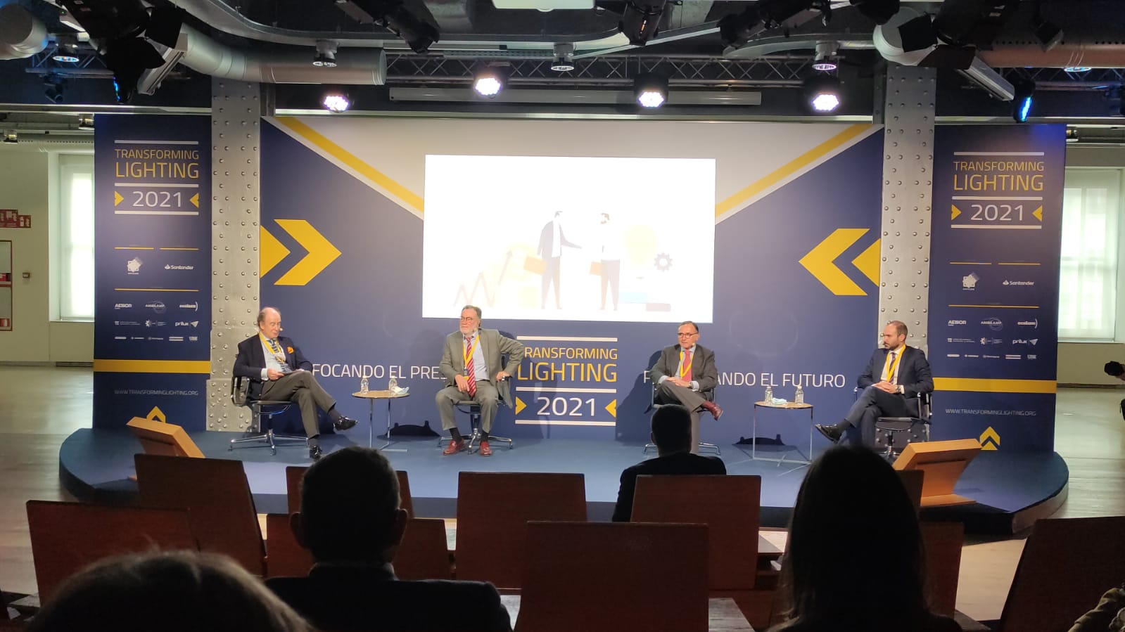 Un instante de Transforming Lighting, en el Espacio Telefónica