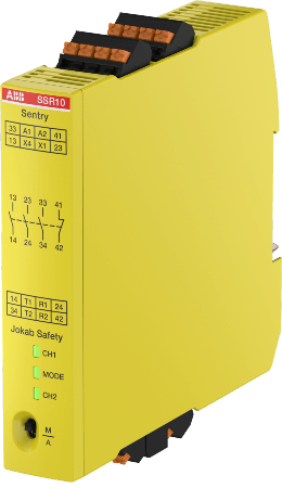 Los relés Sentry Safety de ABB con bornas encajables reducen a la mitad el tiempo de instalación