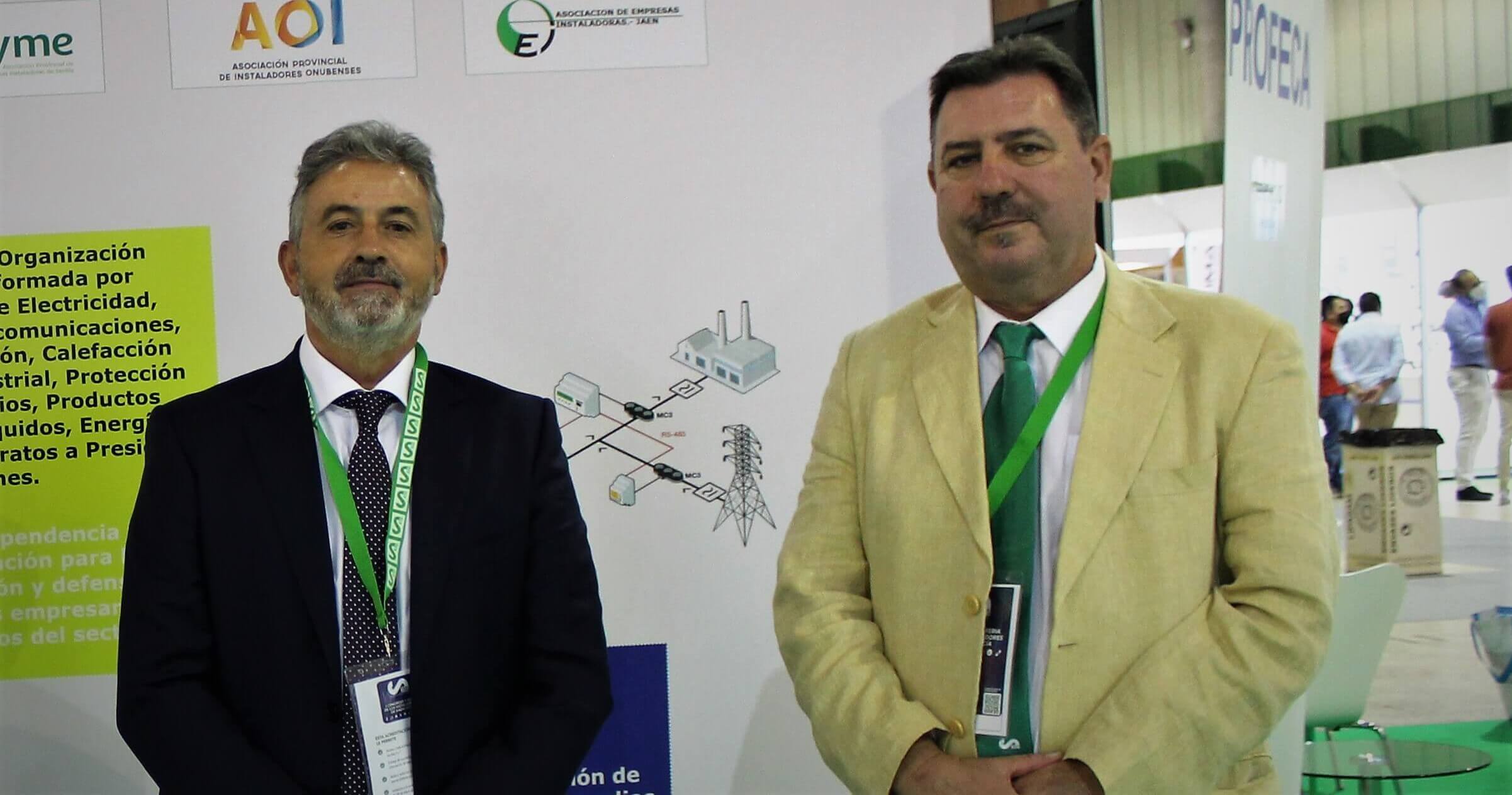 Juan Manuel Plata y Aurelio Chaves, presidente y secretario general de Fadia, Federación de Asociaciones de Instaladores de Andalucía