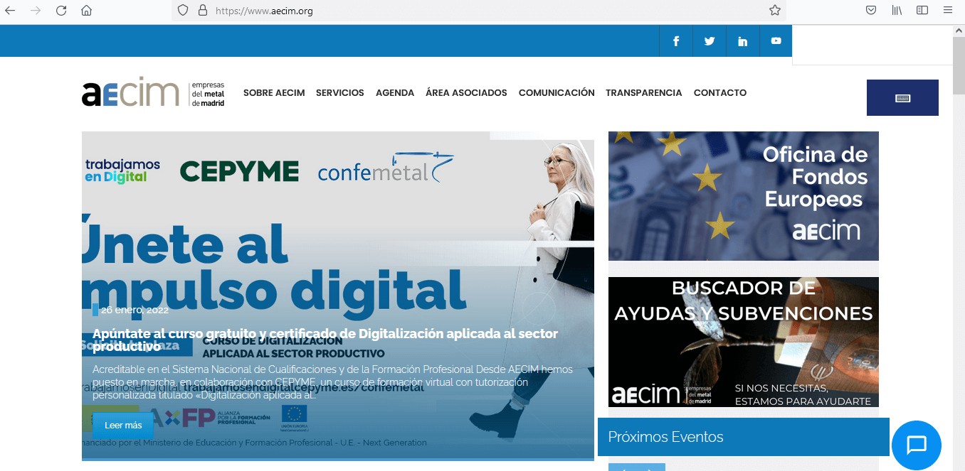 Aecim estrena un buscador de ayudas y subvenciones entre las más de 18.000 ayudas públicas anuales