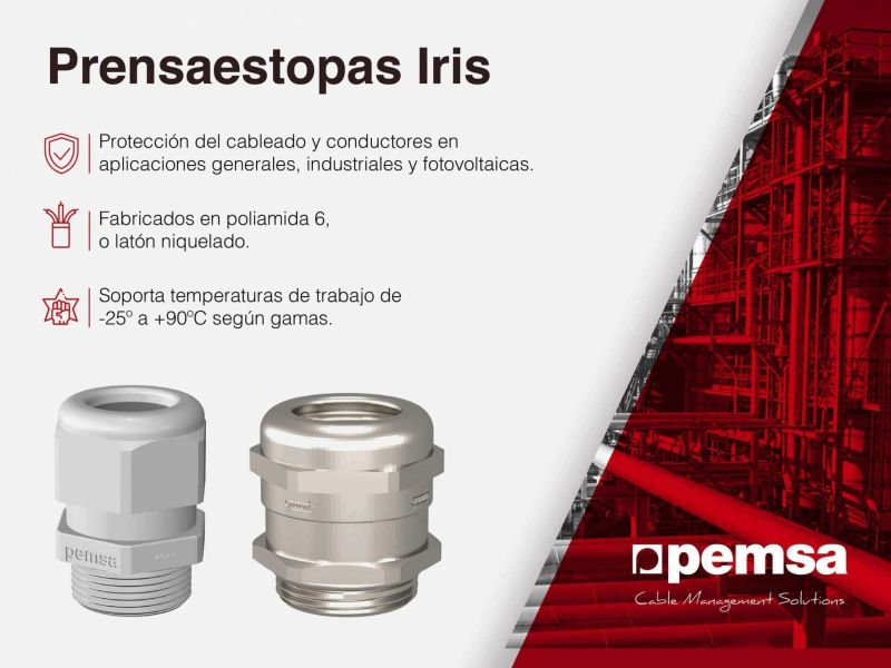 Pemsa apuesta por una amplia gama de prensaestopas enfocada a industria y a otras aplicaciones generales