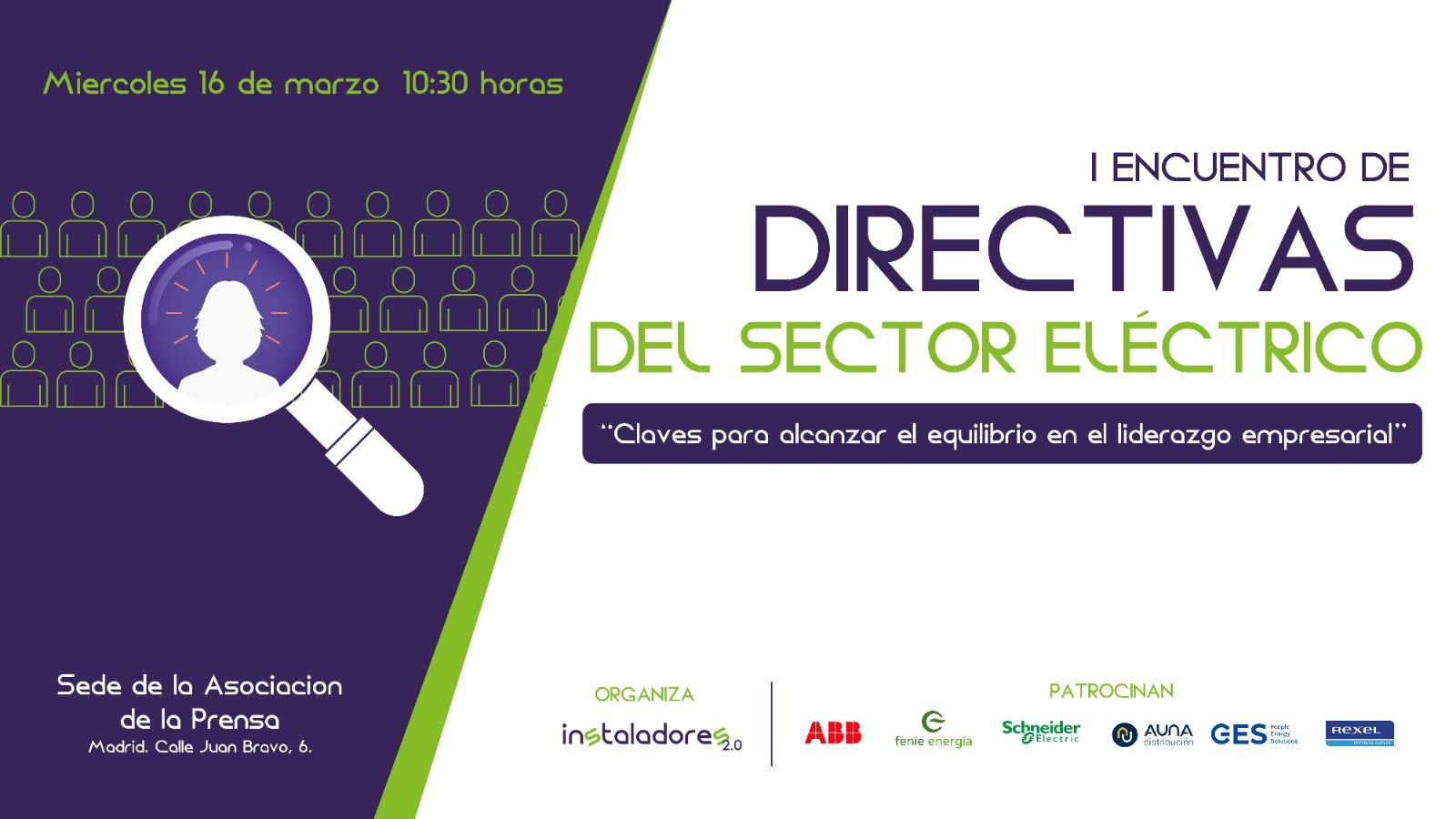 Cartel del Primer Encuentro de Directivas del Sector Eléctrico