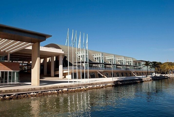 Una imagen del Pabellón de la Navegación de la Isla de la Cartuja