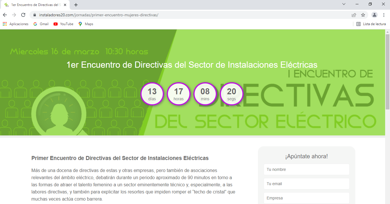 Inscripción para asistir por streaming al Primer Encuentro de Mujeres Directivas