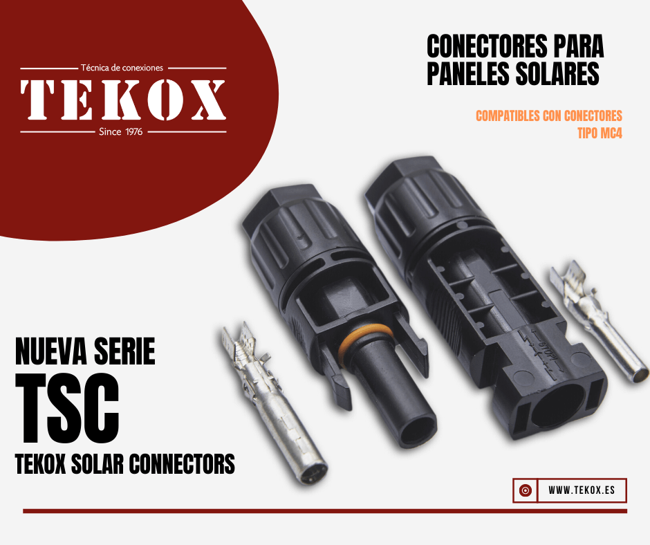 Tekox presenta su nueva familia de conectores TSC Tekox Solar Connectors