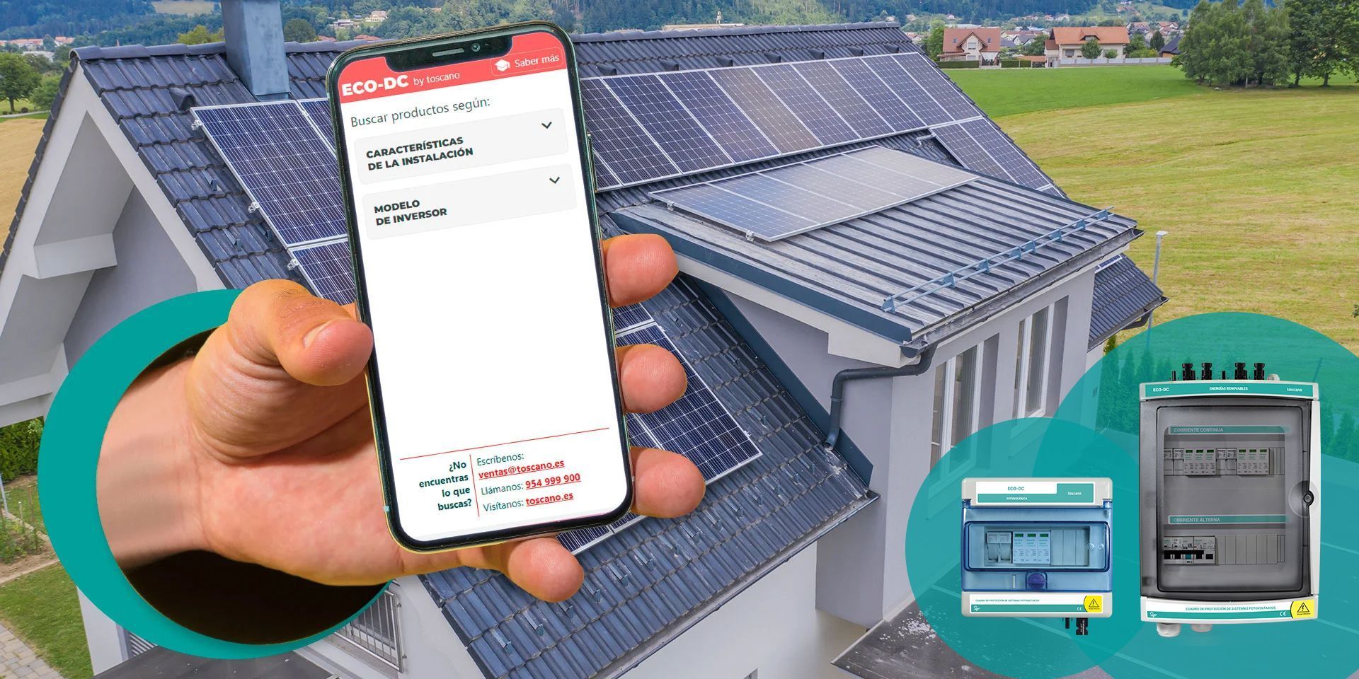 Toscano presenta una guía de selección para sus cuadros de protección de instalaciones fotovoltaicas ECO-DC