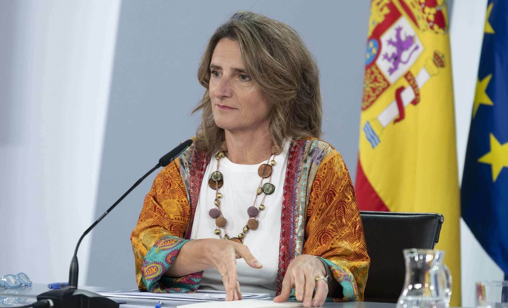 Teresa Ribera, durante su comparecencia posterior al Consejo de Ministros ofrece detalles de las nuevas medidas contra la crisis energética