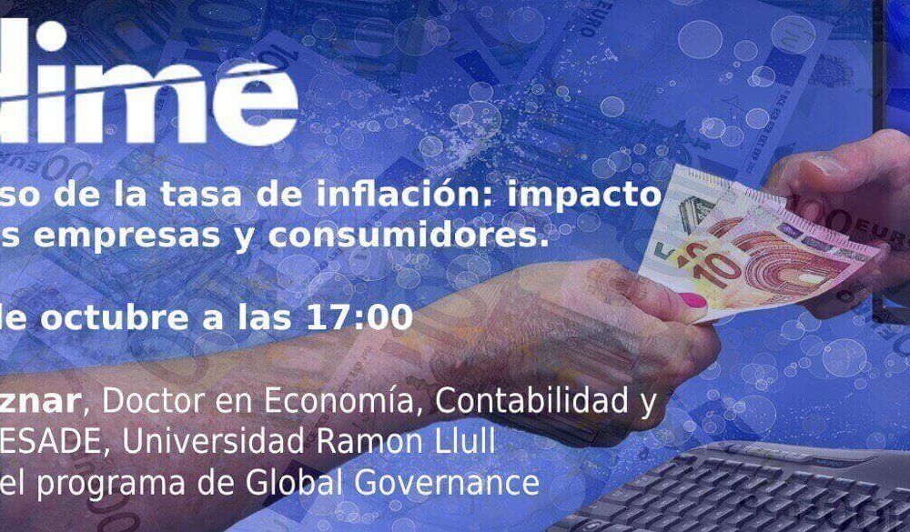 Adime organiza un webinar monográfico sobre el impacto de la inflación en empresas y consumidores