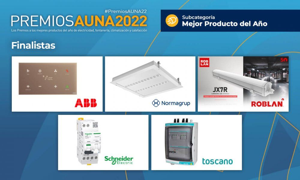 Finalistas al mejor producto en los Premio Aúna 2022