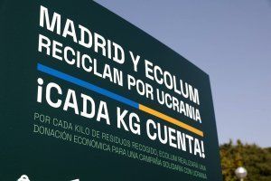 Ecolum y el Ayuntamiento de Madrid invitan a reciclar por Ucrania