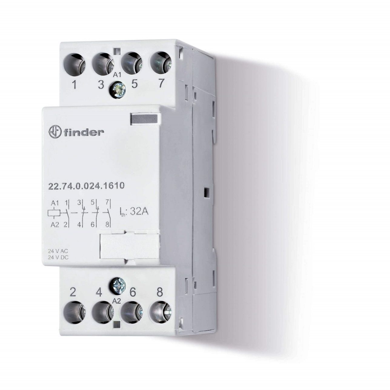 Finder presenta sus nuevos contactores modulares Serie 22 de Finder, para la gestión de grandes cargas