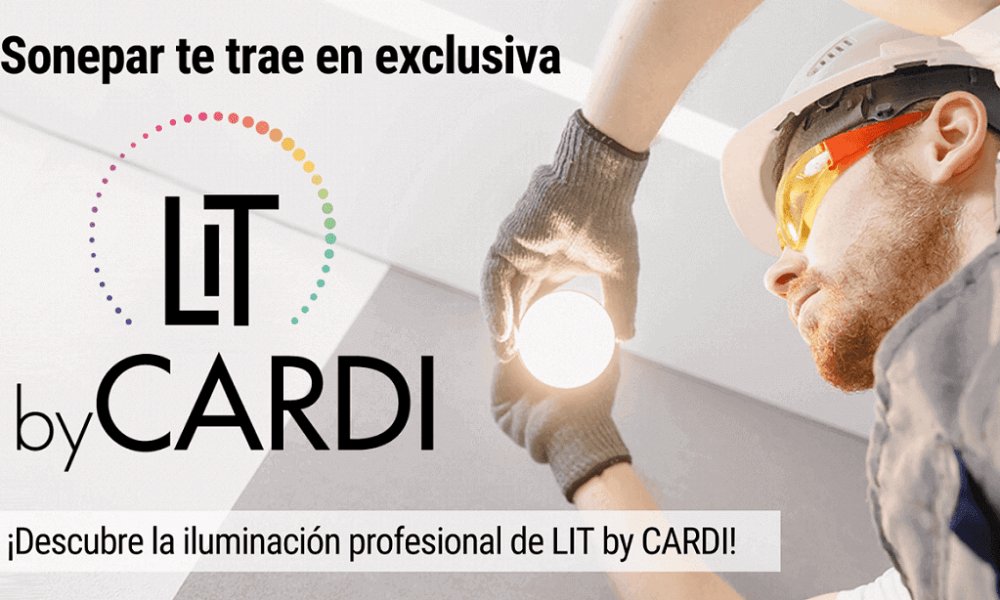 La iluminación profesional de Lit by Cardi llega en exclusiva a Sonepar