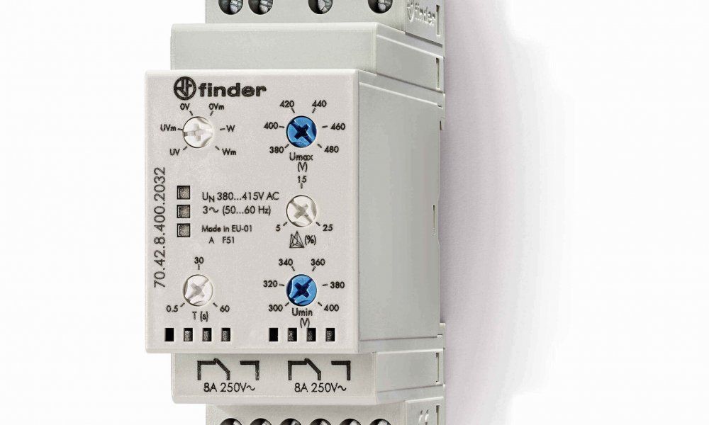 Cómo proteger equipos e instalaciones con los relés de control Serie 70 de Finder. Modelo_70.42