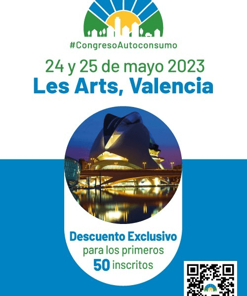 El Congreso Nacional de Autoconsumo tendrá lugar a finales de mayo, en Valencia