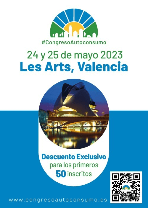 El Congreso Nacional de Autoconsumo tendrá lugar a finales de mayo, en Valencia