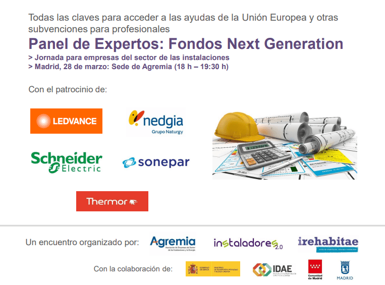 Programa y enlace para la inscripción en la jornada sobre los Fondos Next Generation y otras ayudas