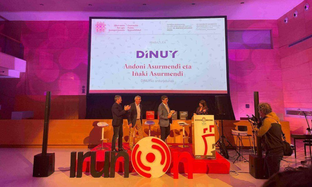 Dinuy, Premio Honorífico en los galardones Irún Ekintzan a la Innovación 2023
