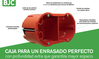 Nuevas cajas de BJC para empotrar en tabique hueco