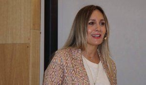 Idoia Matas, responsable de Comunicación de ABB Niessen, en un momento de la presentación