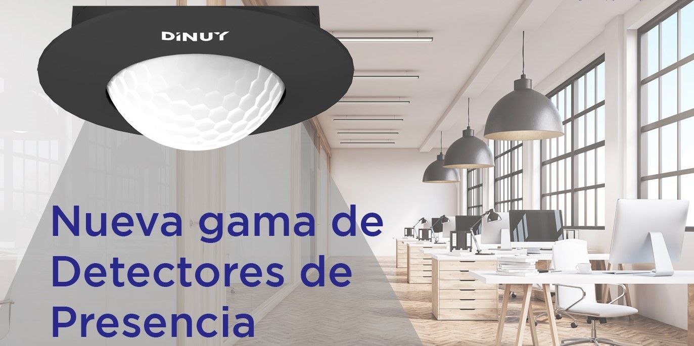 Dinuy lanza una nueva gama de detectores de presencia