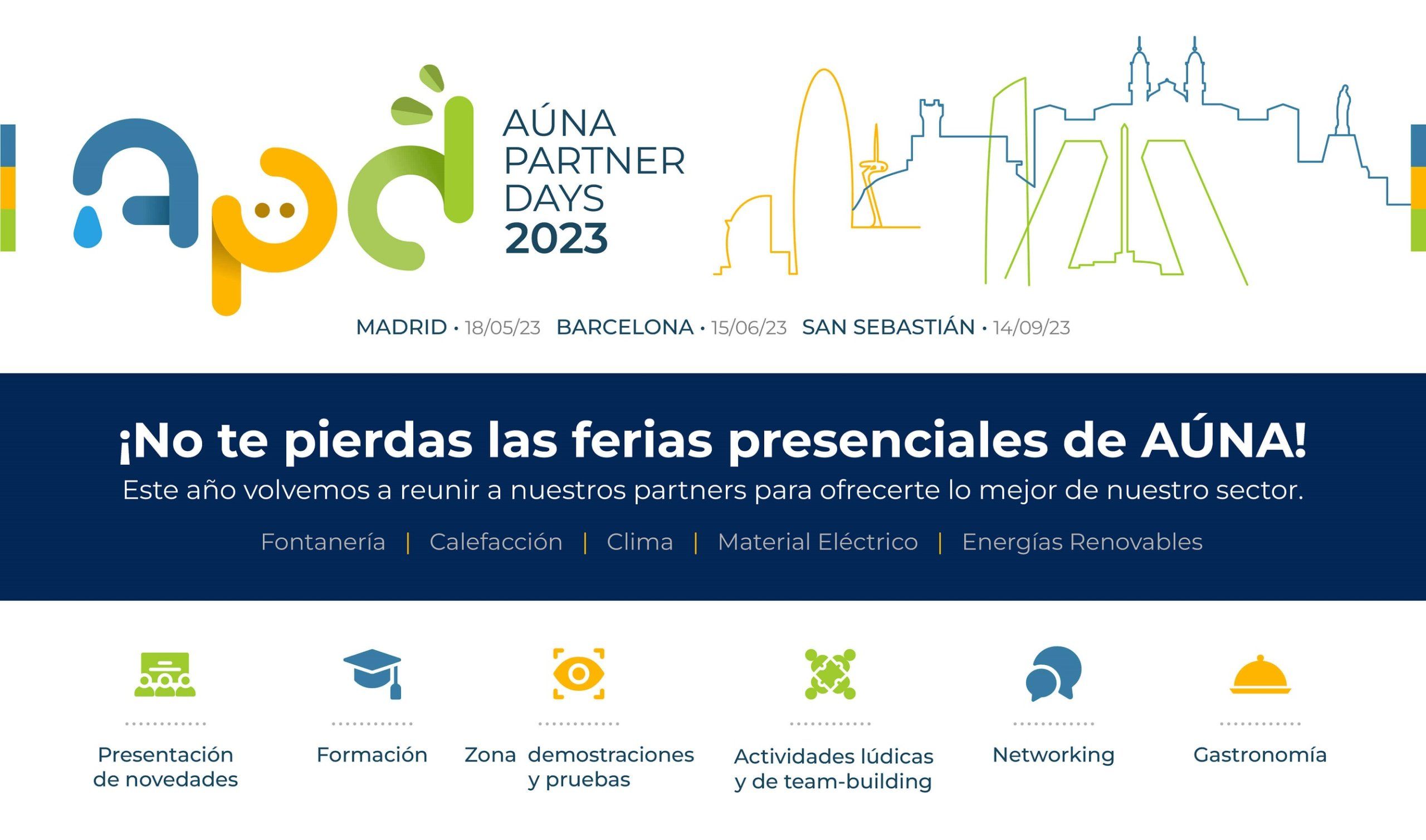 Aúna Partner Days 2023 ya tiene fechas y sedes para sus tres ediciones