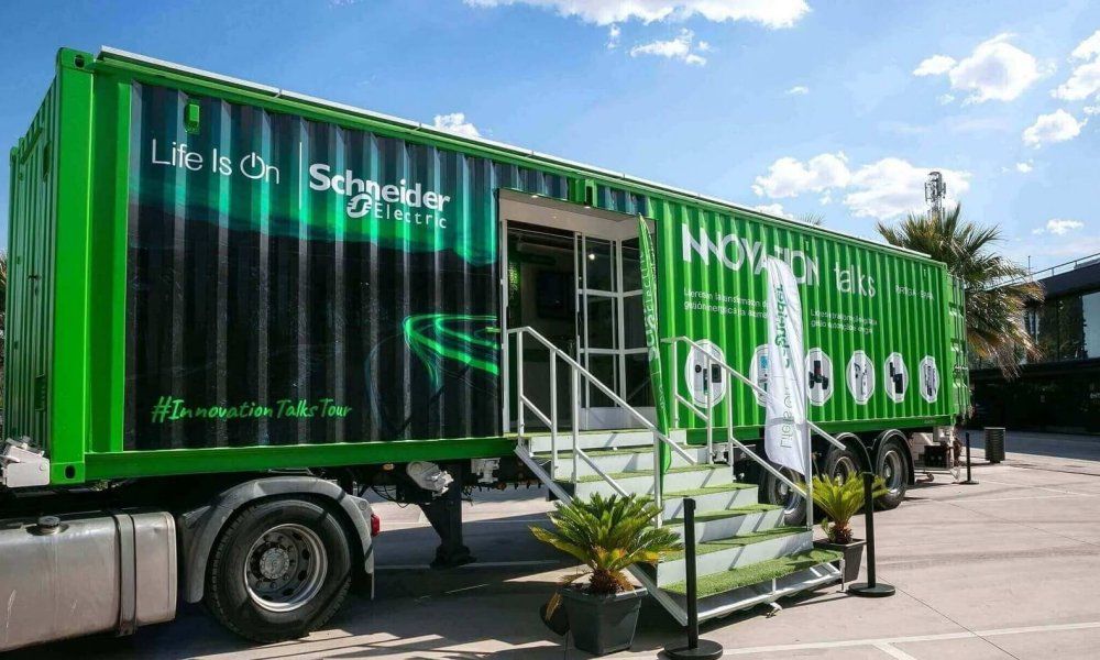 Una imagen del contenedor del Innovation Talks Tour 2023